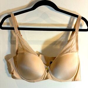 UNDERSTANCE Sz 40C Bra Molded Cup V-Neck Underwire Padded Sheer NEW WITH TAG